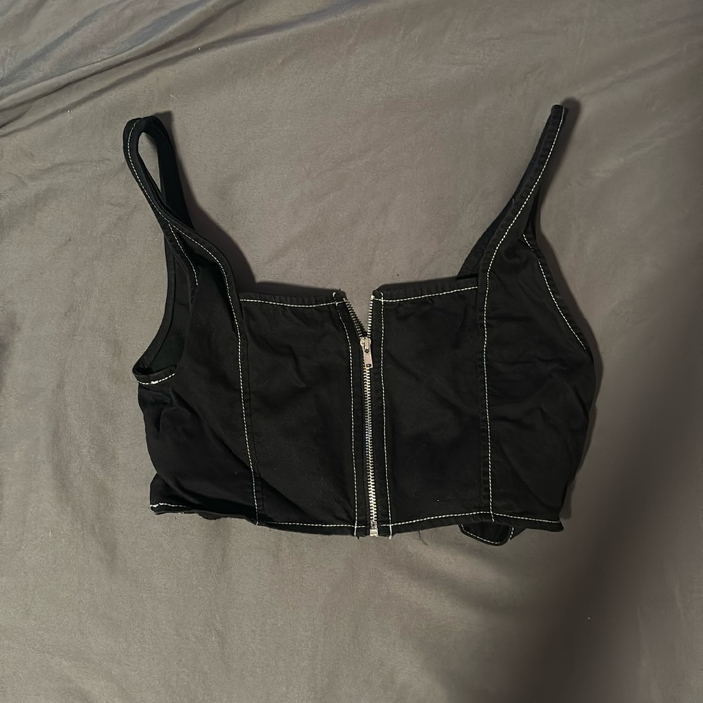 Pretty Little Thing Black Crop Bra